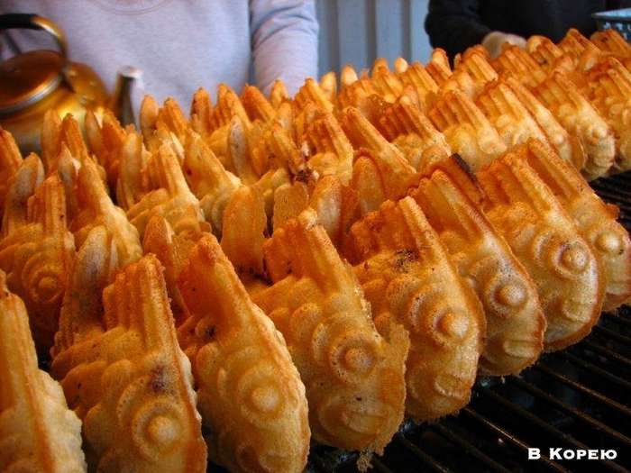 Корейская уличная еда-8 фото + 1 видео-